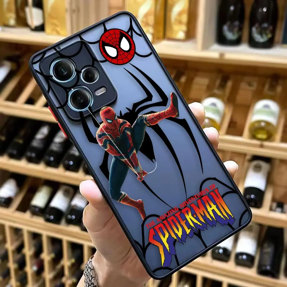 thumbnail image 1 of Matte Case for Redmi NOTE 12 11 10 11S 10S 9 9S 9T 8 7 6 5 4 PRO PLUS 4G 5G Case Funda Coque Capa Shell COOL Marvel'S Spider-Man, 1 of 5