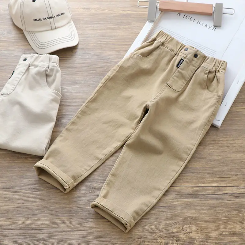 Girls Pants Boys Pants Kids Pants Baby Boy Girl Loose Pants Korean Style Casual Solid Spring Autumn Children's Pants for 1-6 Years
