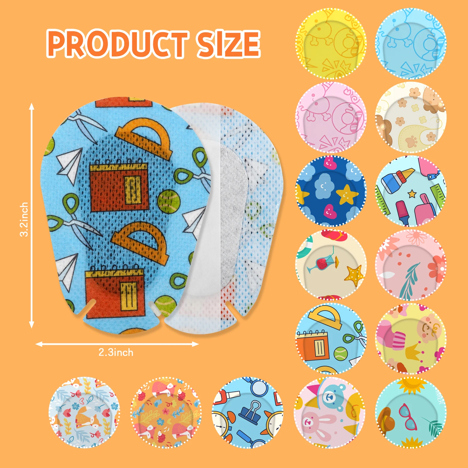 90/180PCS New Eye Patch Cartoon Patern Medical Lazy Eye Patch For Kids Adult Strabismu Treatment Vision Care Patch 15 Kind Desig 4