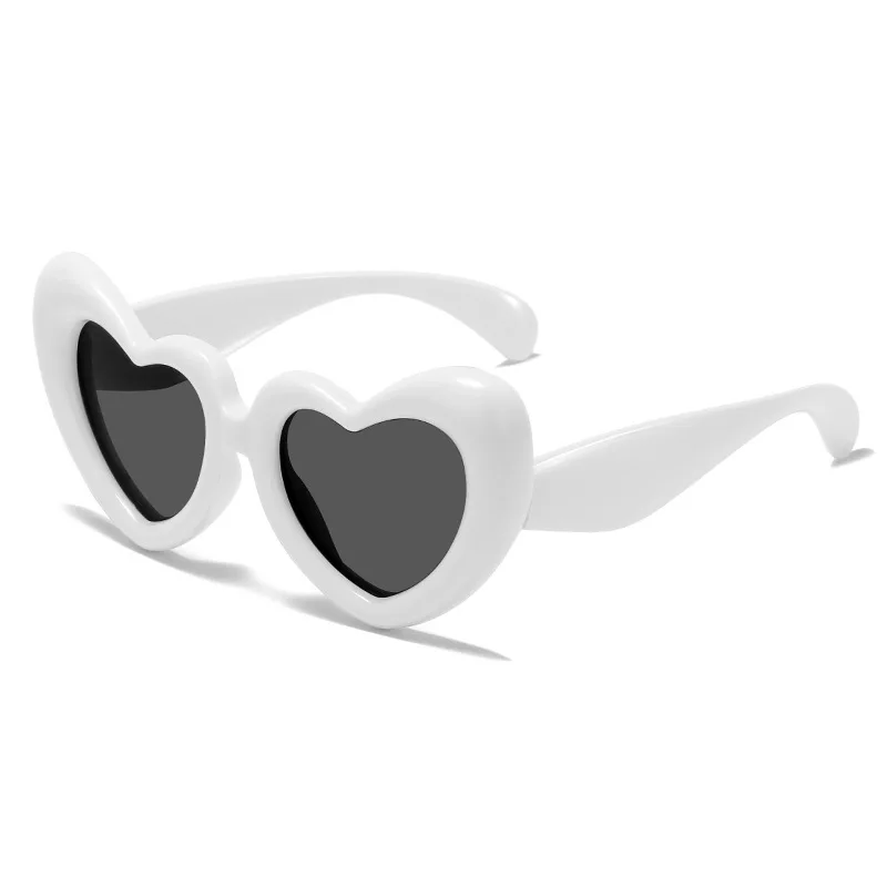 New Children's Sunglasses And Funny Inflatable, Cute Heart Shaped Sunglasses, Female Instagram, Concave Shape
