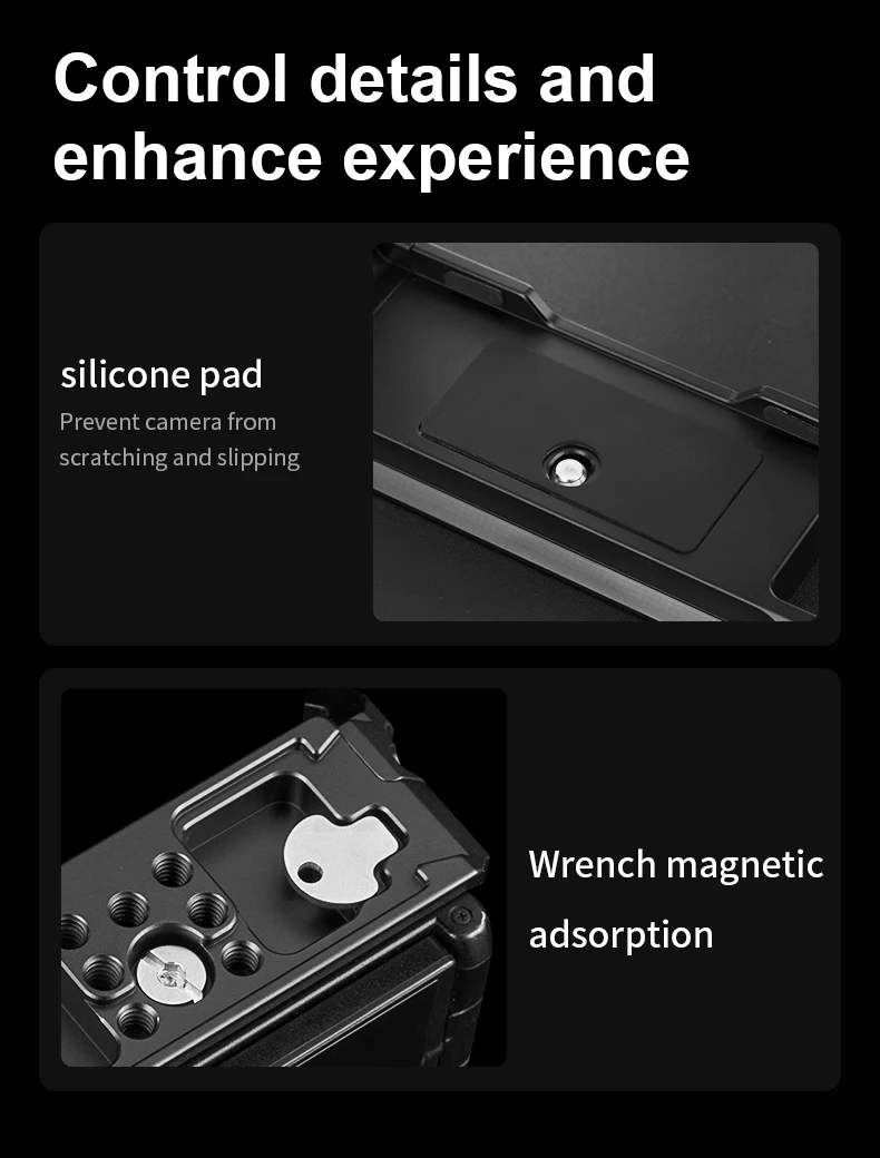Protective Case Camera Cage Expansion Kit with Multiple Expansion Holes for Fuji