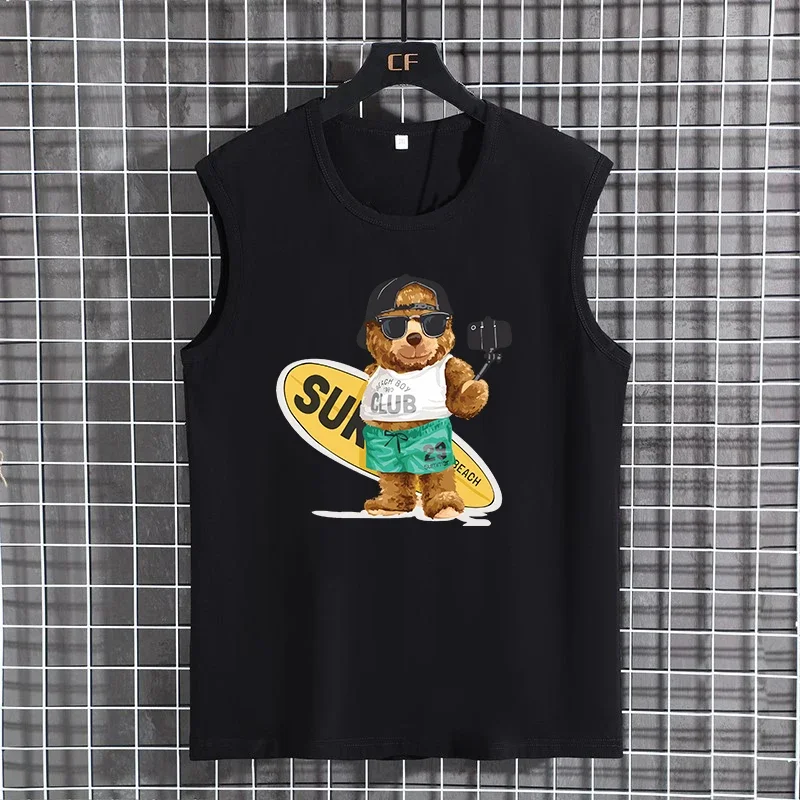 Plus Größe Weste Tanks Tops Männer 9XL 10XL 12XL 100-170KG Sommer Ärmelloses T-shirt 100% Baumwolle Übergroßen tees Große Größe Männer Kleidung – Detail 14