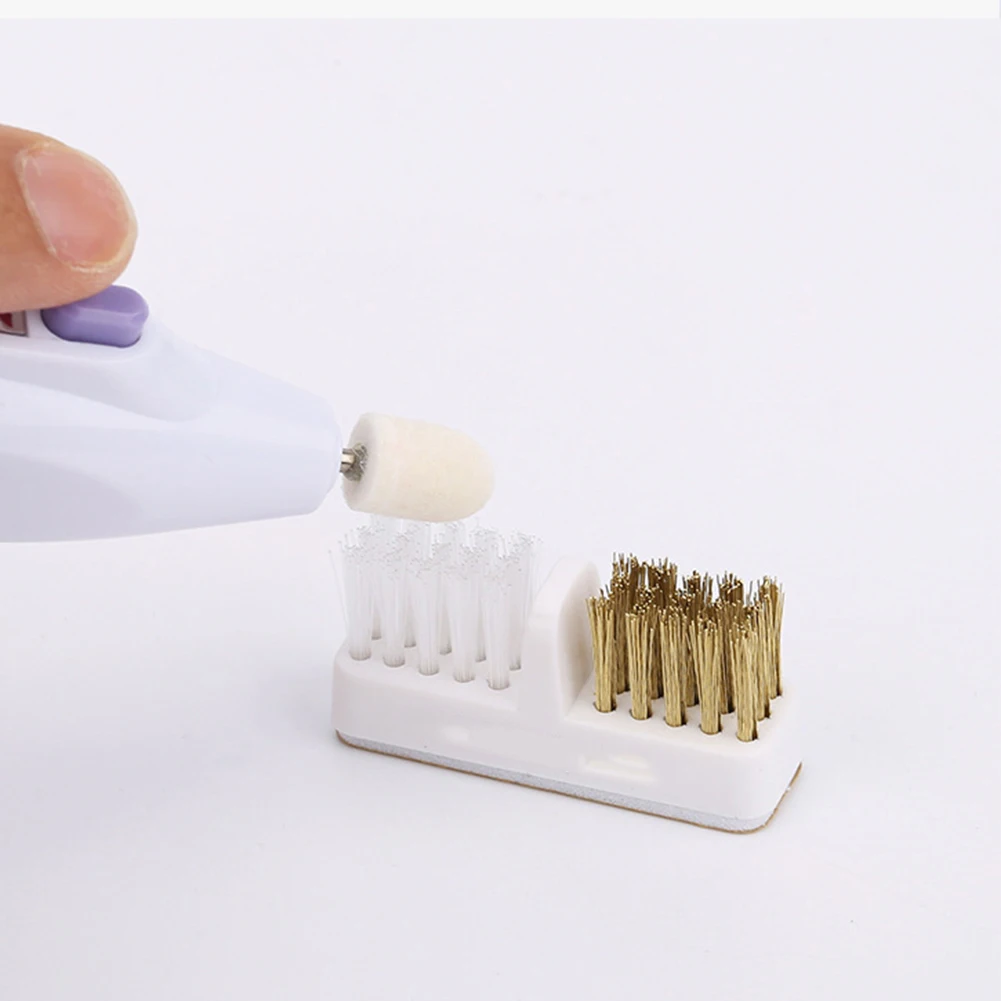 Electric Manicure Drills Cleaning Brush 1Pc Copper Wire Drill Bit