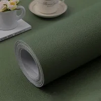 วอลล์เปเปอร์สีทึบด้านทนต่อสิ่งสกปรกกันน้ำกันความชื้นวอลล์เปเปอร์กระดาษปรับปรุงบ้านและห้องนอน 4