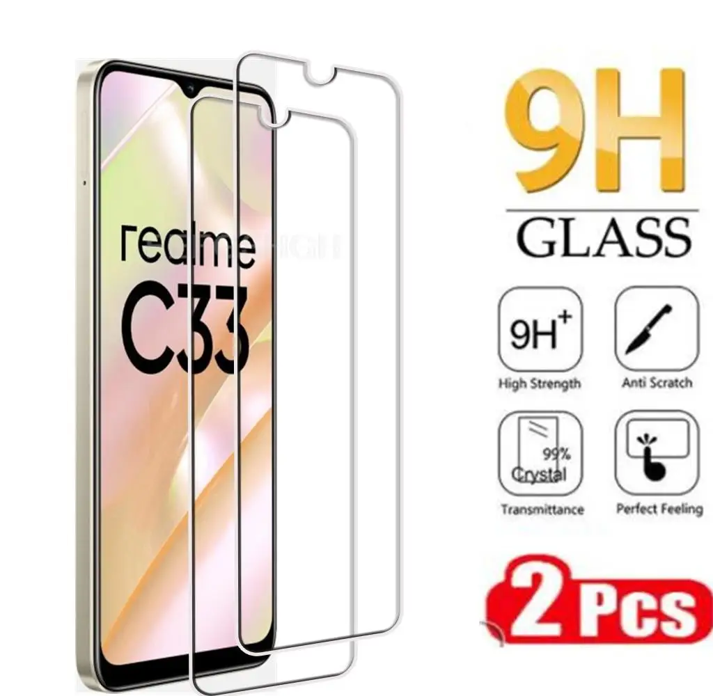 

Оригинальное закаленное стекло для Realme C33 2023 Realme C33 2022 RMX3624 6,5 "Защитная пленка для экрана