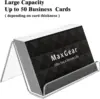 Transparent Card Display Stand Acrylic Business Card Storage Office Supplies Desktop Business Card Holder Storage Note Holder 1