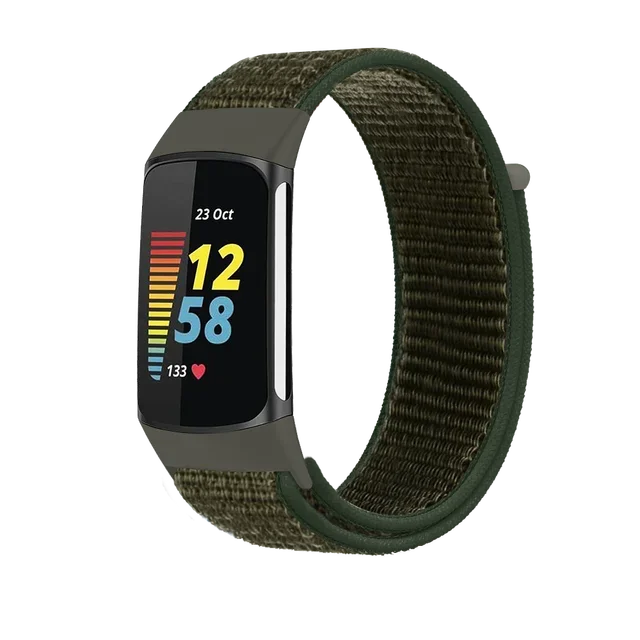 Breathable Soft Nylon Loop Strap - Comfortable Sports Wristband for Fitness Trackers