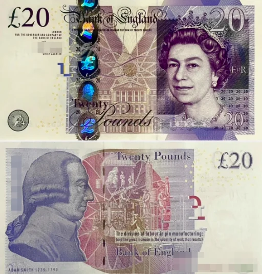 Pounds Notes.pdf 2006-12 Great Britain 20 pounds Original Notes UNC