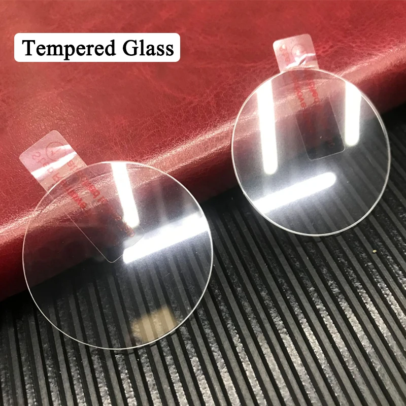 

2pcs Watch Tempered Glass 26.8-43mm Protective Film Diameter 26mm 30mm 32mm 38mm 40mm Screen Protector Accessorie for SmartWatch