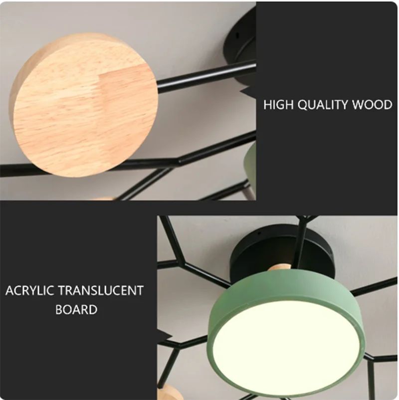 Modern LED Chandelier Lighting for Pendant Lamp Living Room Bedroom Study Home Decoration Indoor Lighting AC220V - 5