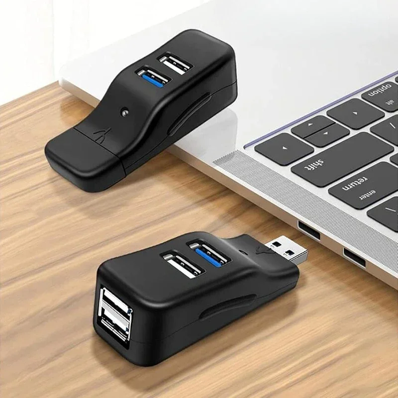 4 Port High Speed USB2.0/ 3.0 HUB Adapter Portable Mini USB Hub ...