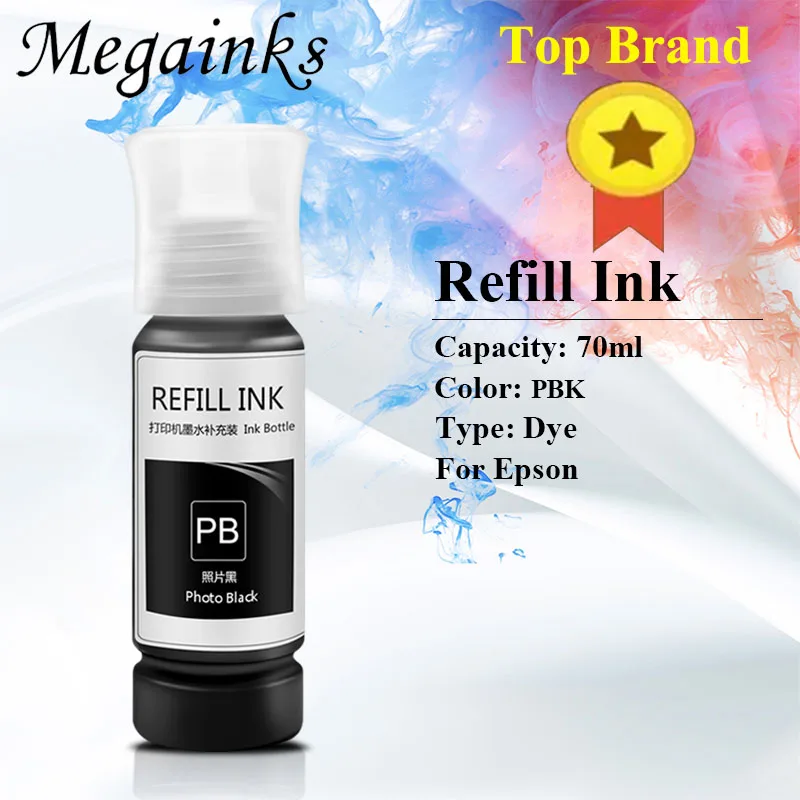 003 115 T502 T544 ET Refill Dye Ink for Epson L3110 L3100 L3101 L3150 L5190 L8160 L8180 ET-8500 ET-8550 Printer 004 T522 Series dye ink kit ink refill kit dye ink refill inkjet printer ink ink cartridge refill kit ink refill