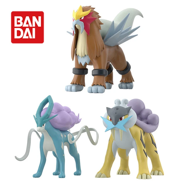 In Stock Bandai Pokemon Scale World Johto Region 1/20 Suicune Entei Raikou  Shokugan Original Genuine Anime Figure Model Toys - AliExpress