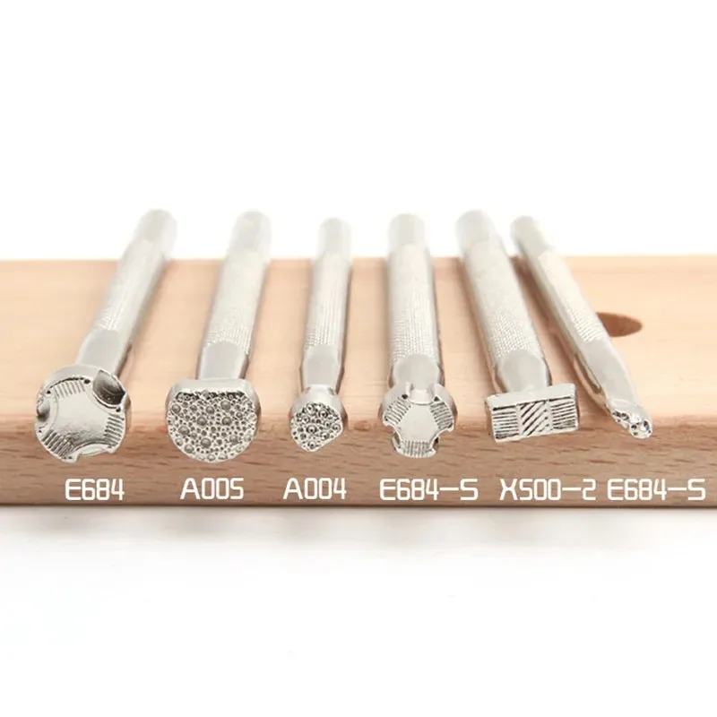 Metal Leather Working Saddle Making Tools Carving Leather Craft Stamps Stamping Solid DIY Printinting Craft Supplies Leather Tool Carving Tool Leather Stamp Punch