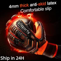 Kids Men Professional Soccer Goalkeeper Gloves 4mm Latex With Finger Protection Children Adults Football Goalie Gloves Protector 1