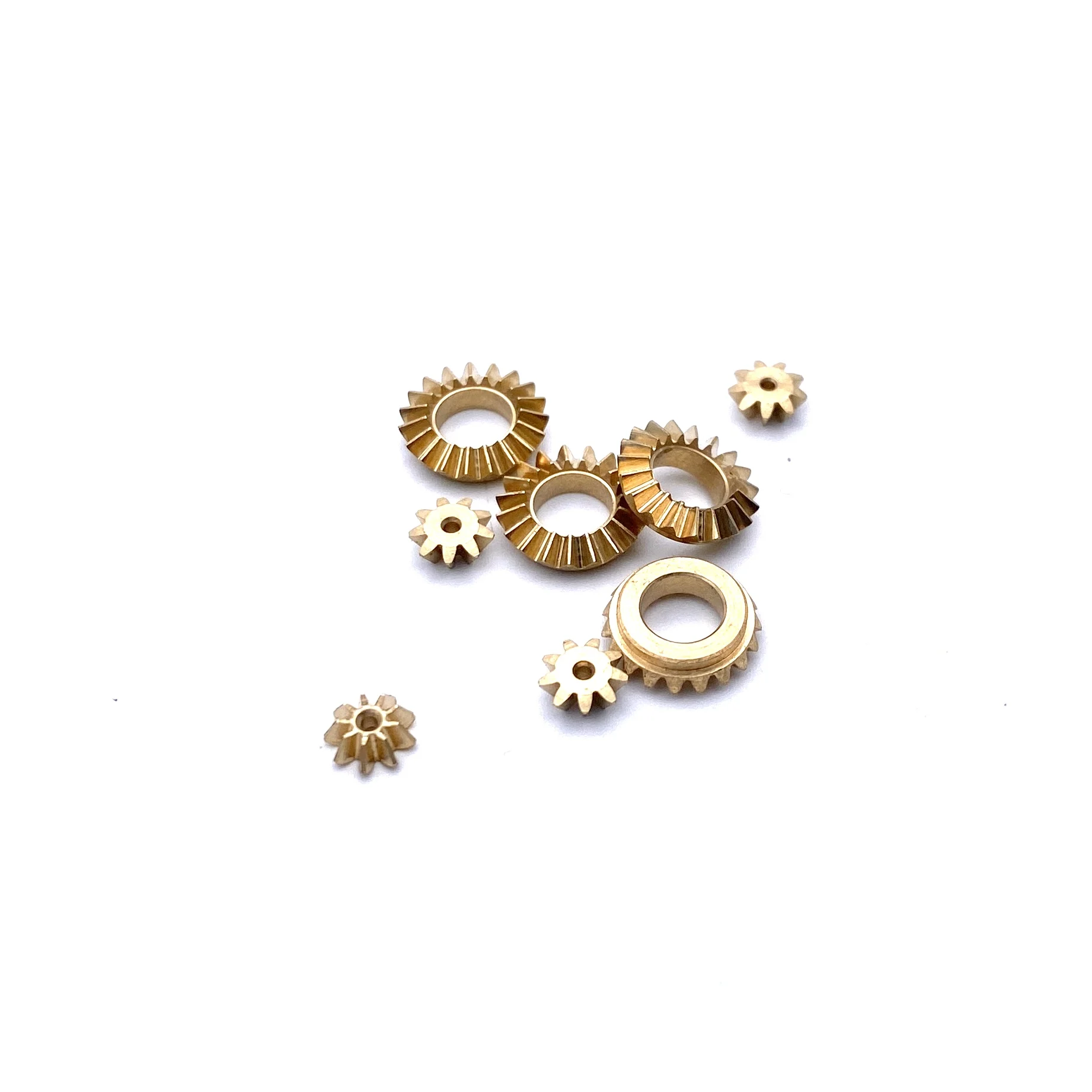 Motor Gear Transmission Gear Precision Brass Bevel Gear 0.5M 9T 19T 90-Degree Reduction Drive DIY Micro Model Car