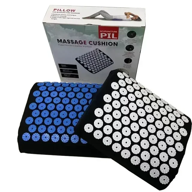 Stress Back Cushion Massage Yoga Mat Back Pain Relief Needle Yoga Massage Mat Acupressure Relieve Pad with Pillow Masajeador 6