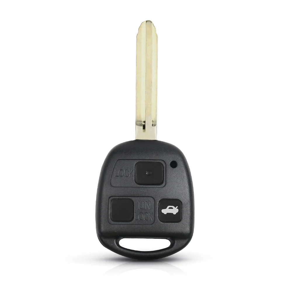 Remote Car Key Shell Case 2/3 BTN For Toyota Yaris Prado Tarago Camry Corolla TOY43 Blade Rubber Buttons Pad KEYYOU key case,car remote key,car key,car key shell,key shell