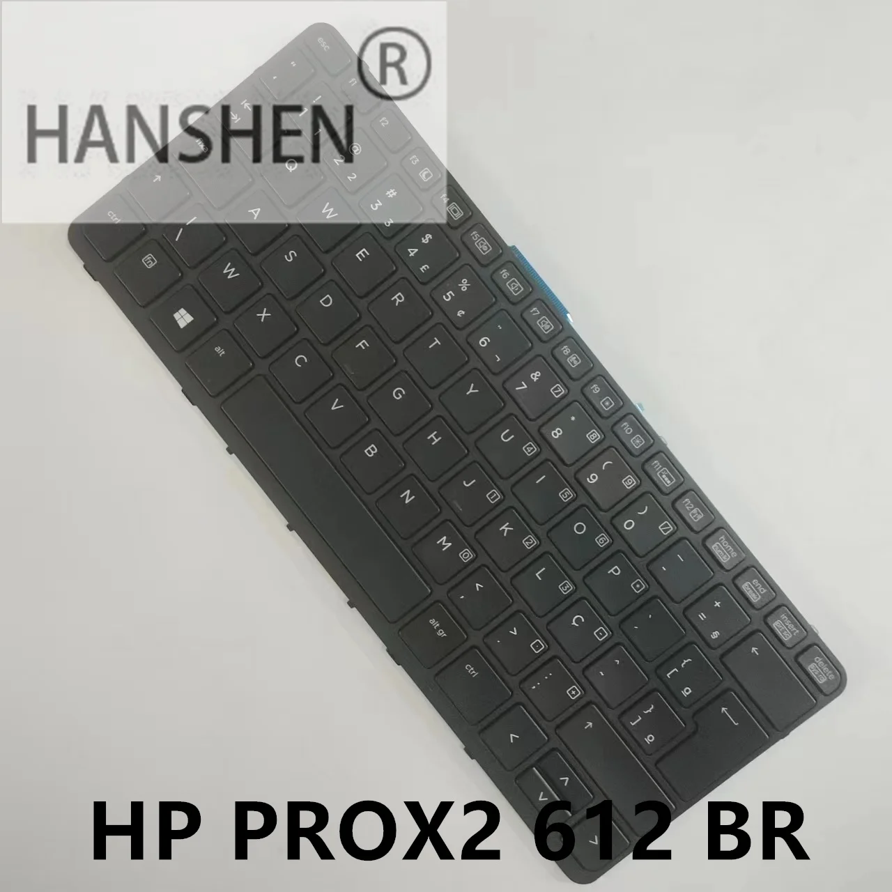 Hanshen Nuova Tastiera Brasiliana Per Notebook Tablet Hp Pro X2 612 G2 Con Retroilluminazione