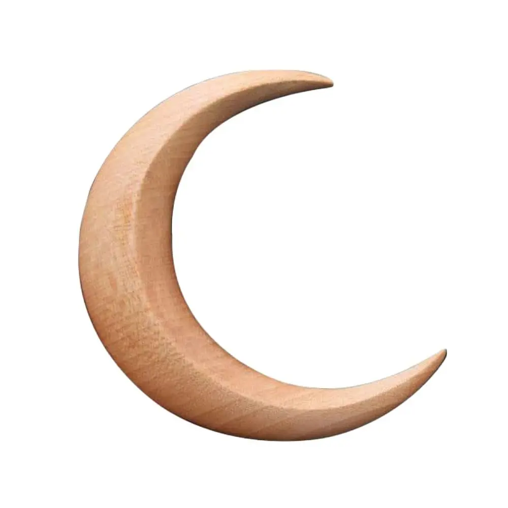Mond Haar Gabel Ramadan Hand Geschnitzte Holz Haar Sticks für Frauen Lange Haar Kamm Haar Styling Werkzeuge Haar Zubehör – Detail 4