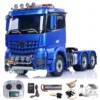 Toy LESU 6x6 1/14 RC Tractor Truck Remote Control Car DIY Painted Finished Model 2-speed Transmission Lights Sounds ESC THZH1689 2