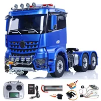Toy LESU 6x6 1/14 RC Tractor Truck Remote Control Car DIY Painted Finished Model 2-speed Transmission Lights Sounds ESC THZH1689 2