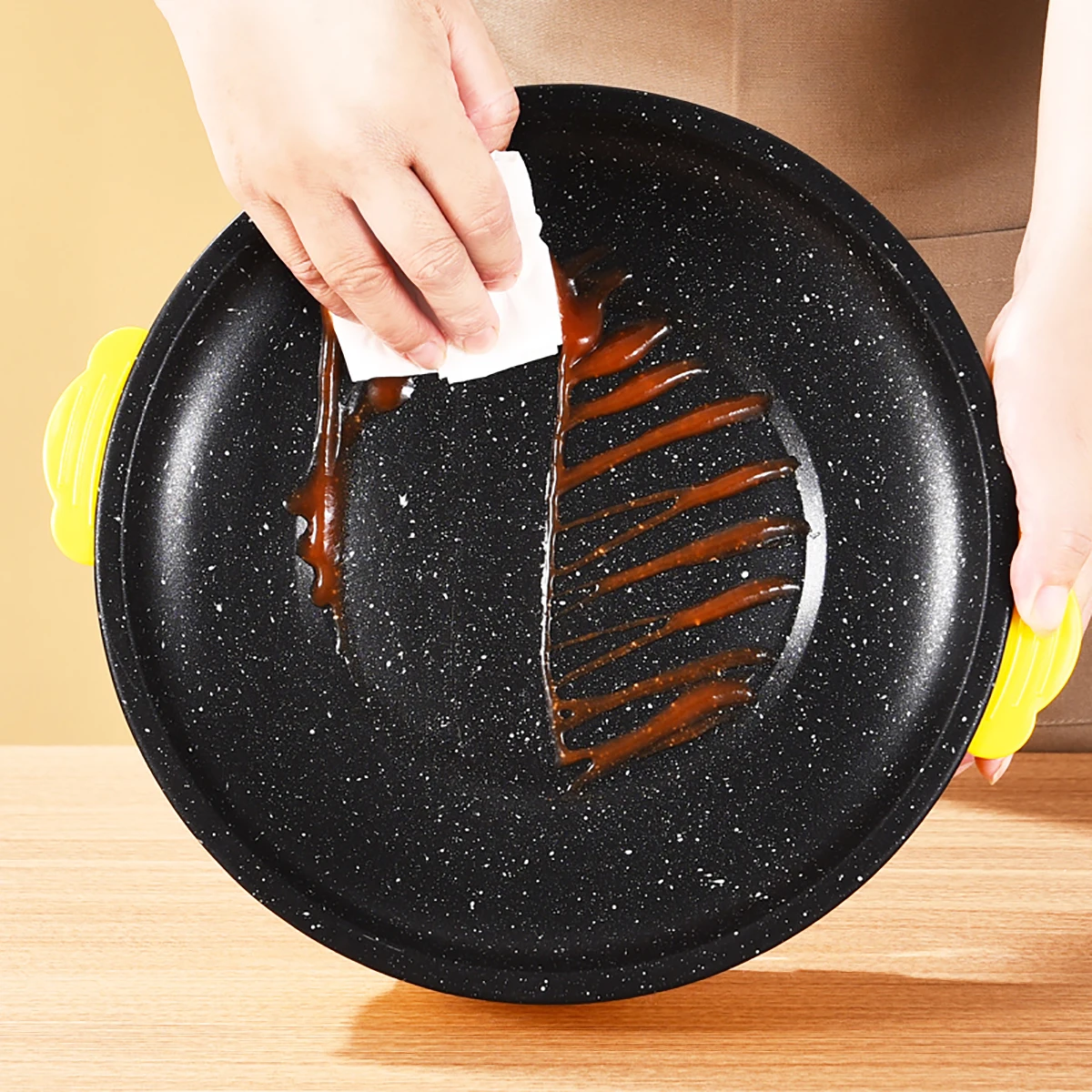 220V Multifunctional Electric Baking Tray Koekenpan Niet-Plakkerige Grill Geroosterde Pan Fornuis Barbecue Keuken Tool 4