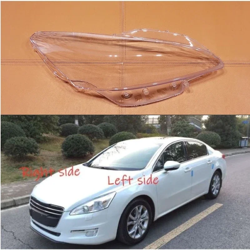 

For Peugeot 508 2011 2012 2013 2014 Car Headlight cover Headlamp Lens Auto Shell Cover