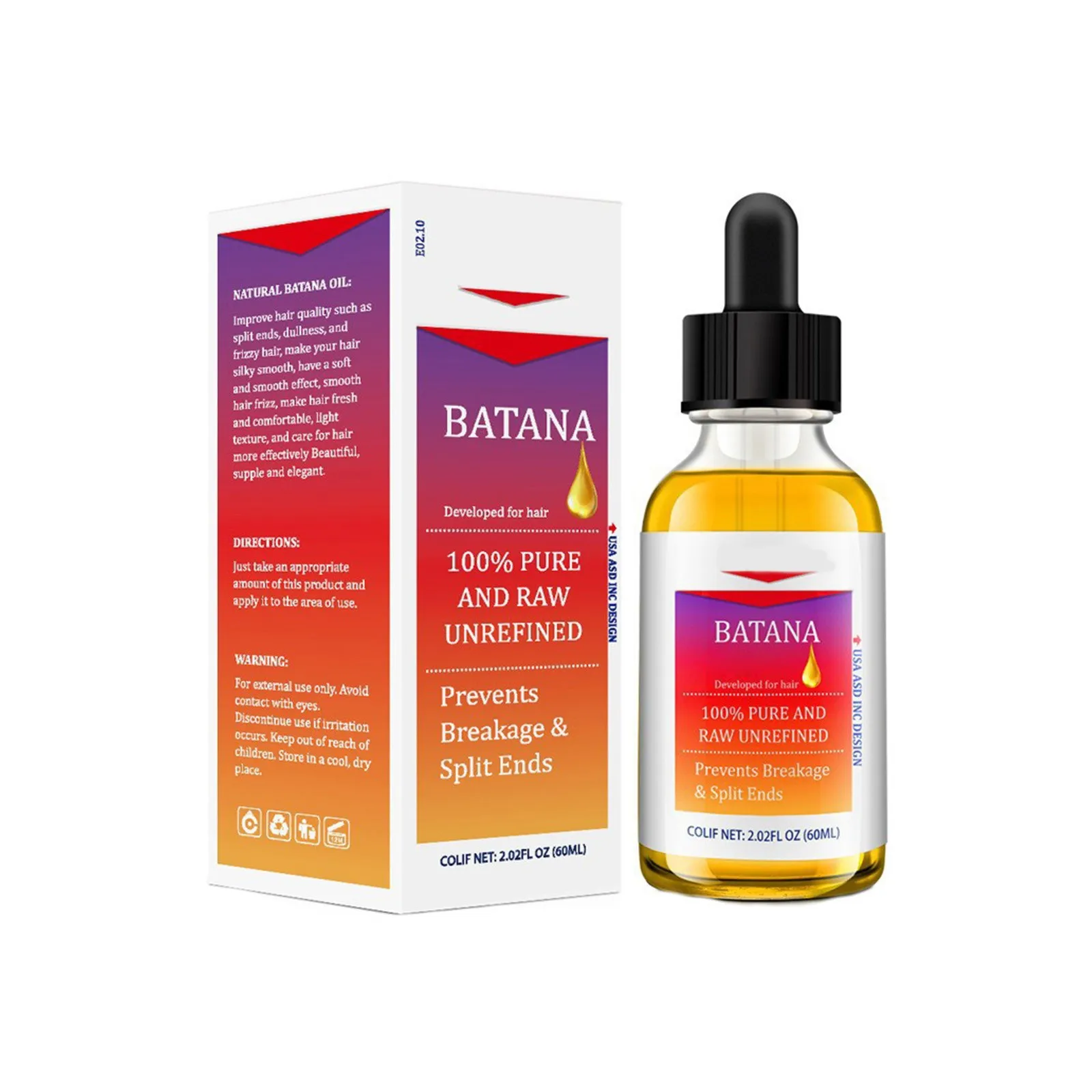 60ml Hair Care Essential Oil Nourishing And Dense Hair Care Natural Moisturizer Lightweight Texture For Various Types