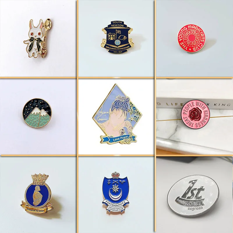 Badges Magnet Metal Badge Brooch Cartoon Key Ring Creative Professional Metal DIY Pins Accessories Gift