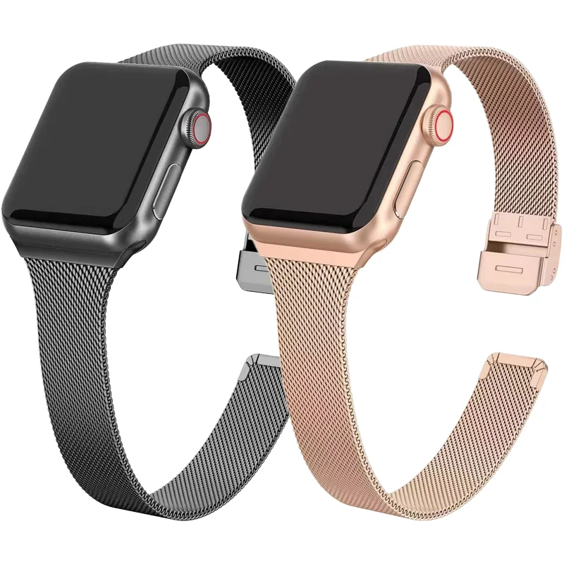 Elegant Slim Milanese Metal Watch Strap Bracelet