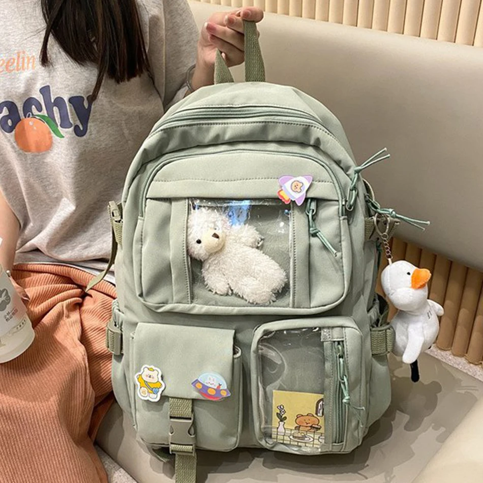 À prova dwaterproof água náilon feminino schoolbag faculdade senhora portátil mochilas kawaii menina sacos de livro viagem bonito das mulheres grande capacidade mochila