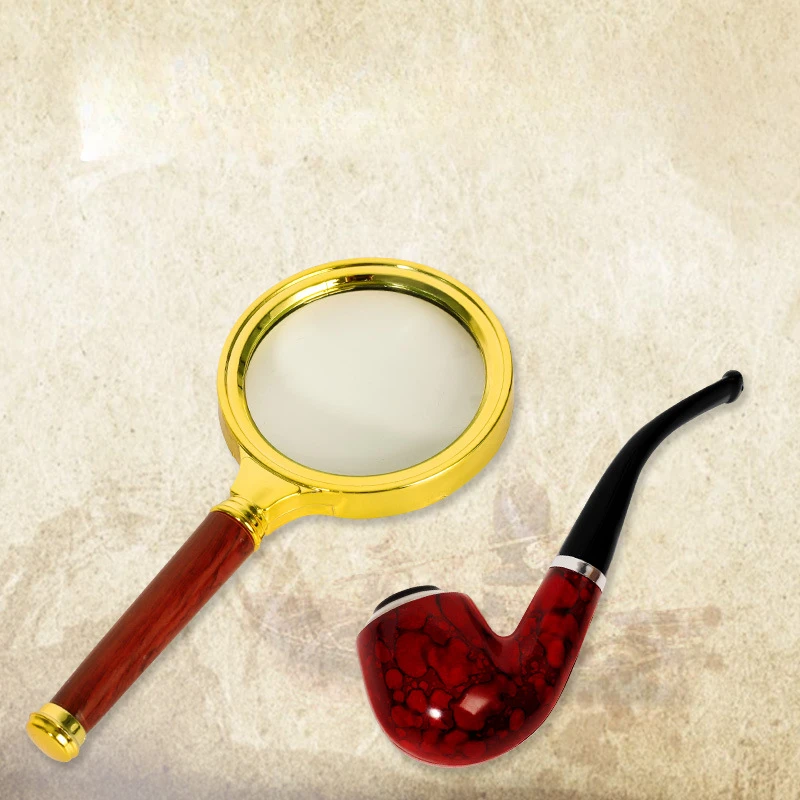 Detective Hat Pipe Magnifier Equipment Glasses Deer Hunting Hat Cosplay Stage Performance Holiday Gifts cosplay hats cosplay glasses game cosplay props