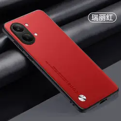 Luxury PU Leather Shockproof Back Cover with TPU Edges for Redmi Turbo 5 (6)