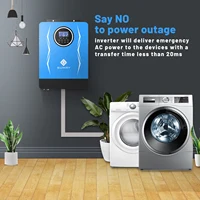 Onduleur solaire Sumry 3KW 3.8KW 6.2KW 24/48V hors réseau à onde sinusoïdale pure avec contrôleur de charge MPPT 4