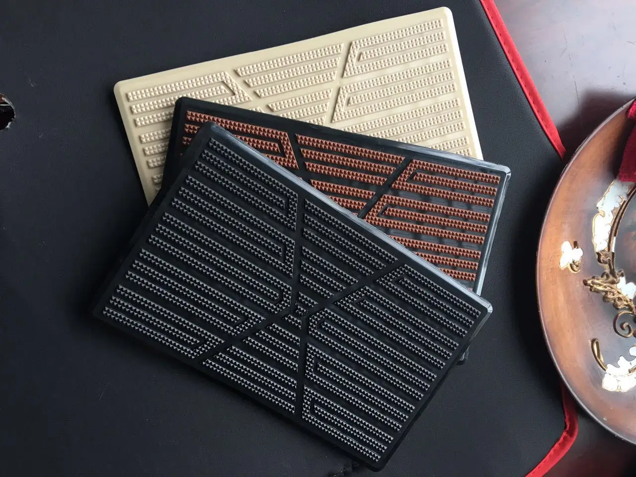 

Car mat pedal car pedal pad spot wear plate plastic classic tricolor pedal car accessories