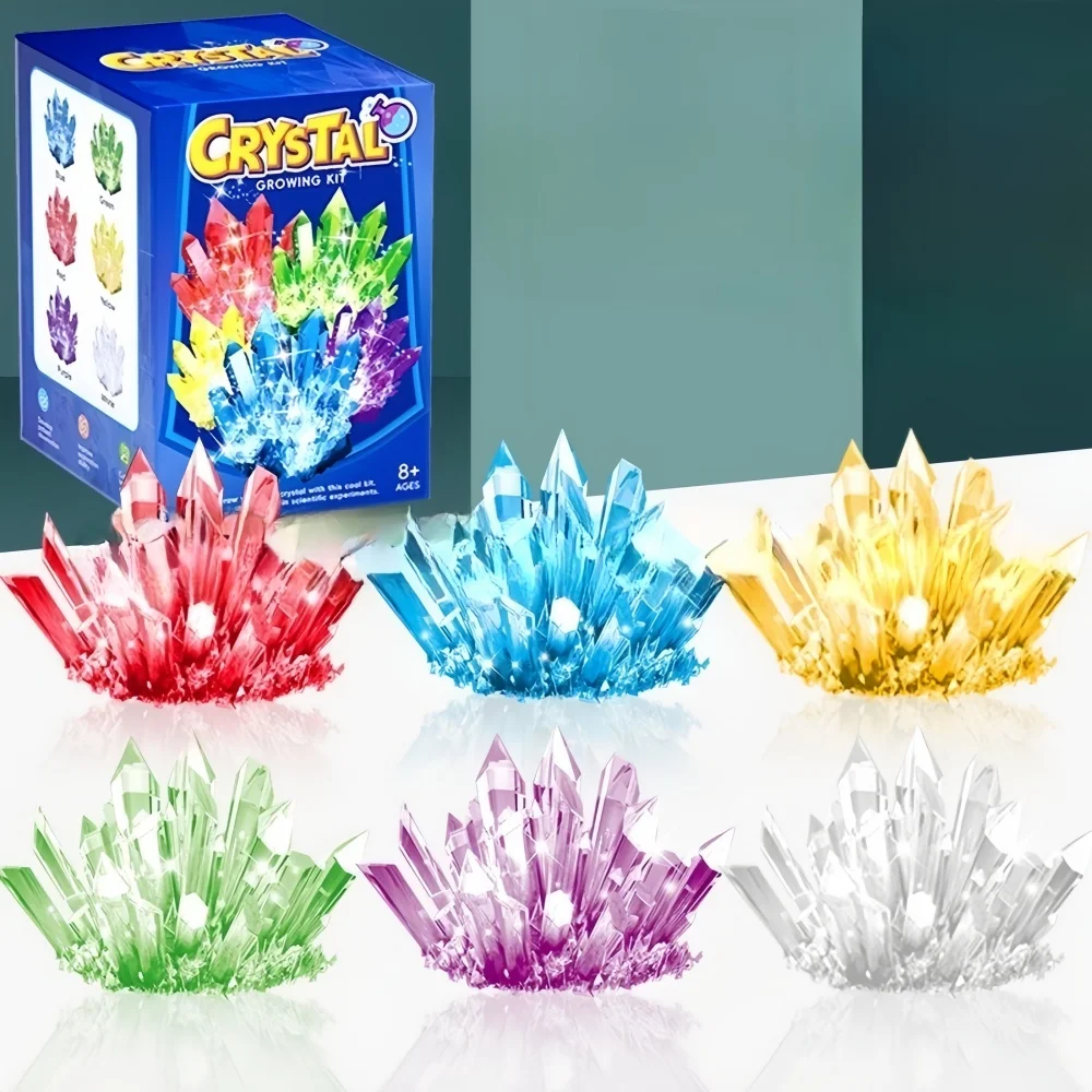 Crystal Growth Science Kit - Educational STEM Toy with Colorful Crystals