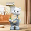 Light Luxury Violent Bear Large Floor-standing Ornament, Piggy Bank Tray Bear Decoration, Home Furniture Housewarming Gift 1