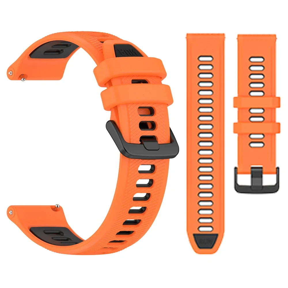Premium Silicone Replacement Watch Strap, 20mm/22mm Adjustable Band, Universal Fit