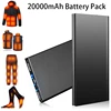 20000mAh 5V/2.1A Portable Power Bank Battery Pack for Heated Vest Jacket Pants Socks USB Power Bank for phone with Flashlight 1