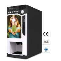 Free Spare Parts Cheap Automatic 3 Selections Instant Drink Coffee Dispenser Coin Operated Vending Machine With Cup Dispenser 1