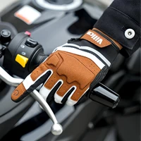 Motorcycle Gloves Black Racing Genuine Leather Motorbike White Road Riding Team Glove Men Summer Winter 2