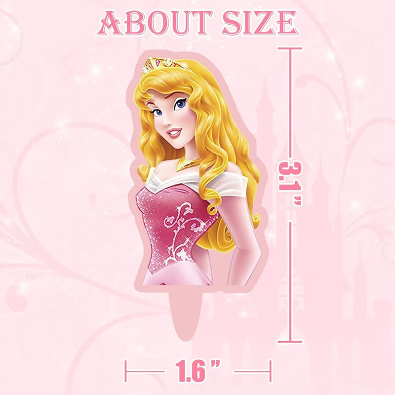 Disney Princess Decopics Cupcake Topper Picks 30/31pcs Princess Cupcake Toppers Birthday Cake Decorations Party Baby Shower