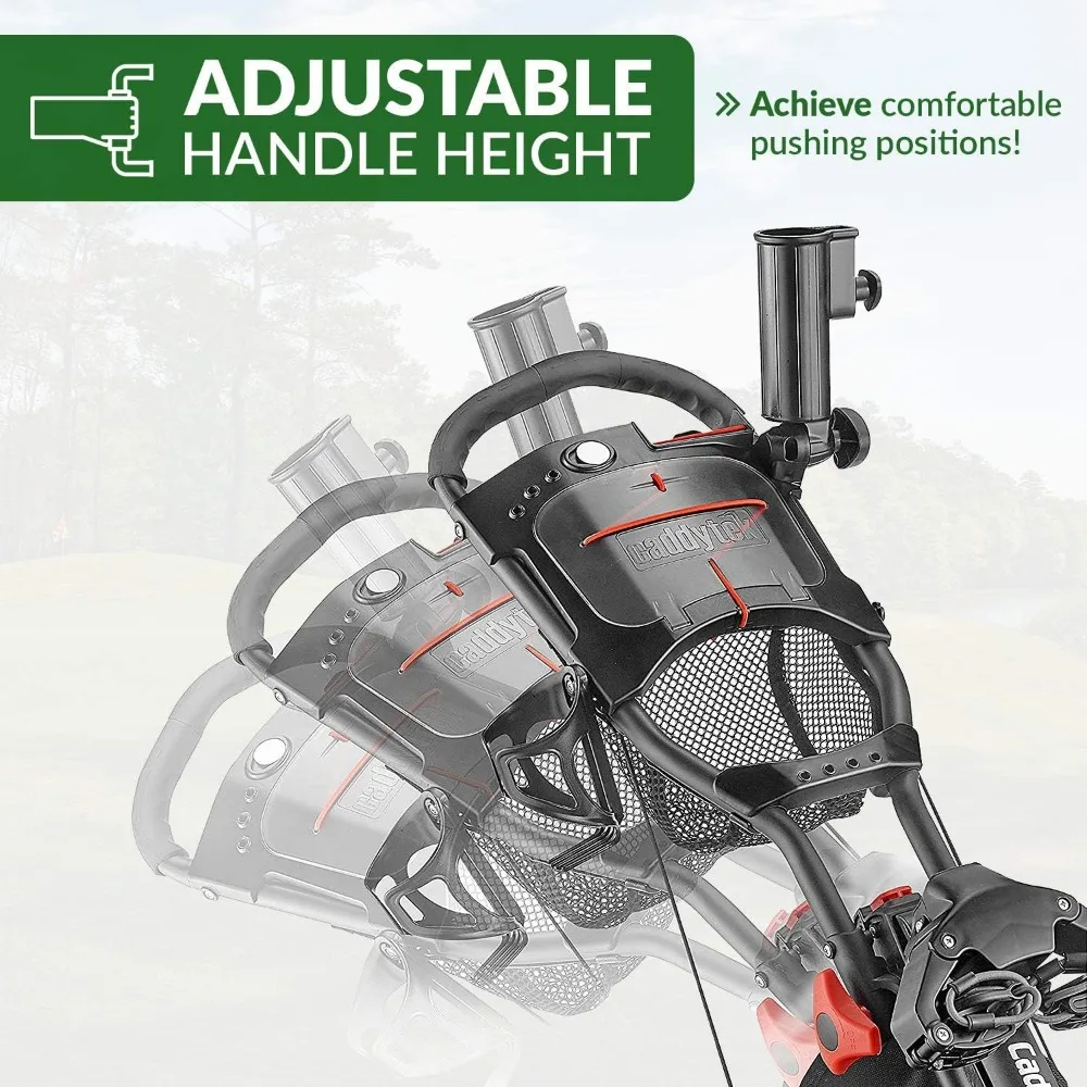 Caddylite 15.3 V2-Deluxe Quad-Fold Golf Push Cart