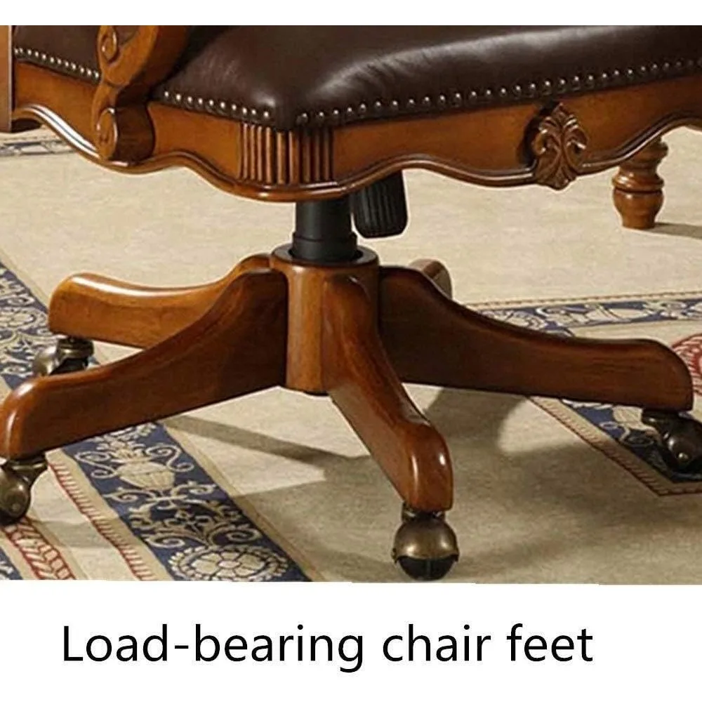 Office Chair American Wood Chair Office Chairs Leather Chair Lift Rotating Book of Households Computer Desk office furniture 4