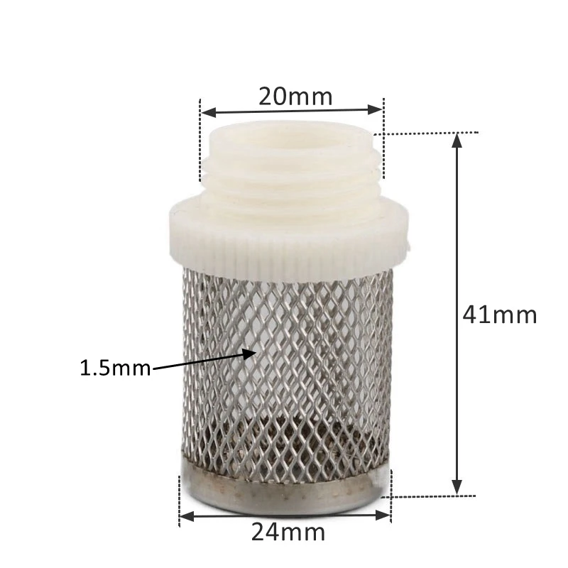 8~20mm Hose Filter Stainless Steel Mesh Strainer Filter Irrigation Car Washing Aquarium Fish Tank Water Pump Filtering 5