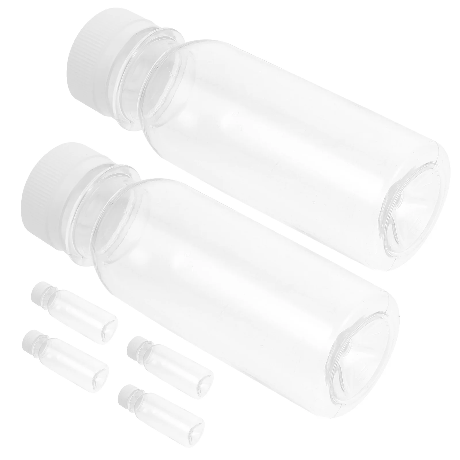 

6pcs Milk Bottles Small Juice Bottles Leakproof Milk Bottles Portable Beverage Bottles