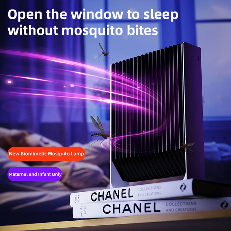 New Mosquito Killer Lamp USB Rechargeable UV Biomimetic Electric Fly Trap Zapper Insect Killer Repellent Outdoor Anti Mosquito