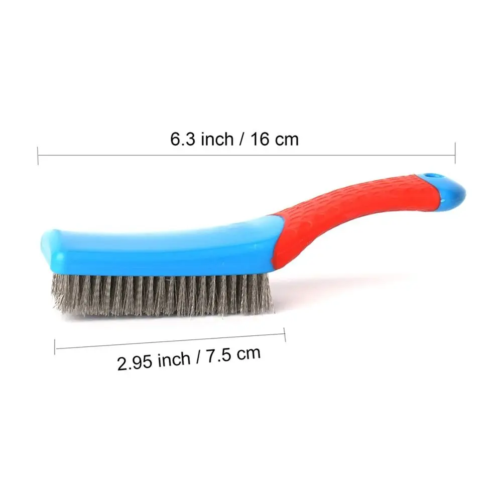 Stainless Steel Small Wire Brush for Rust Removal, Paint Scrubbing, Cleaning Metal Rust 6