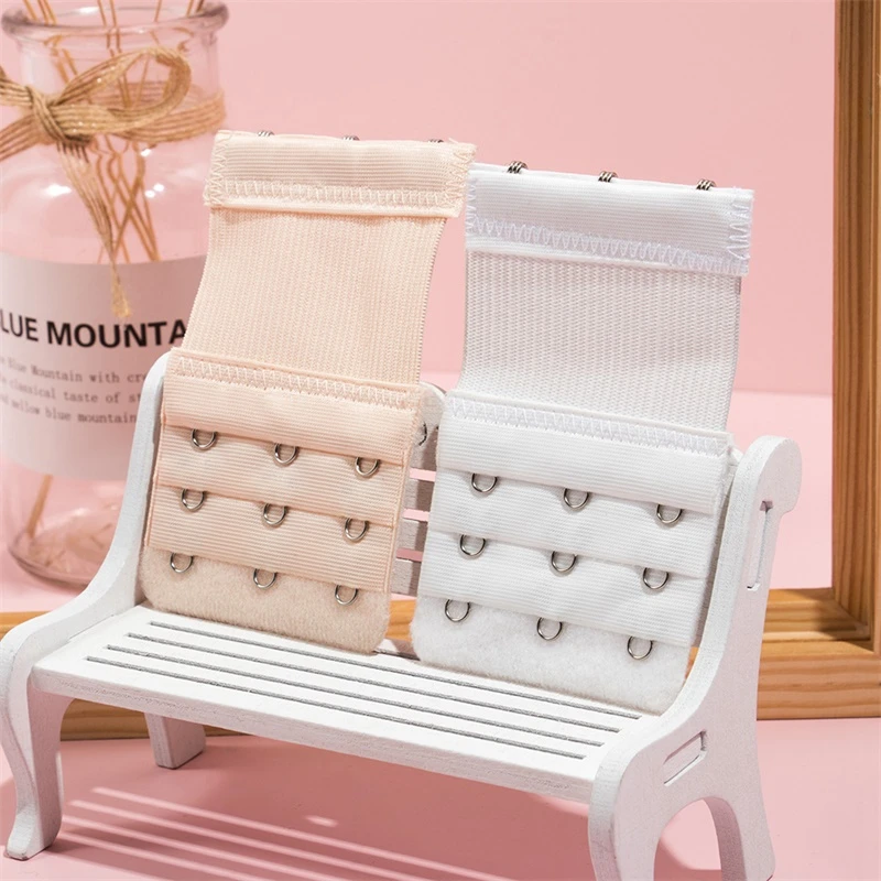 3Pcs/Lot 2/3 Hook Bra Extender For Women's Elastic Bra Extension Strap Hook Clip Expander Adjustable Belt Buckle Intimates